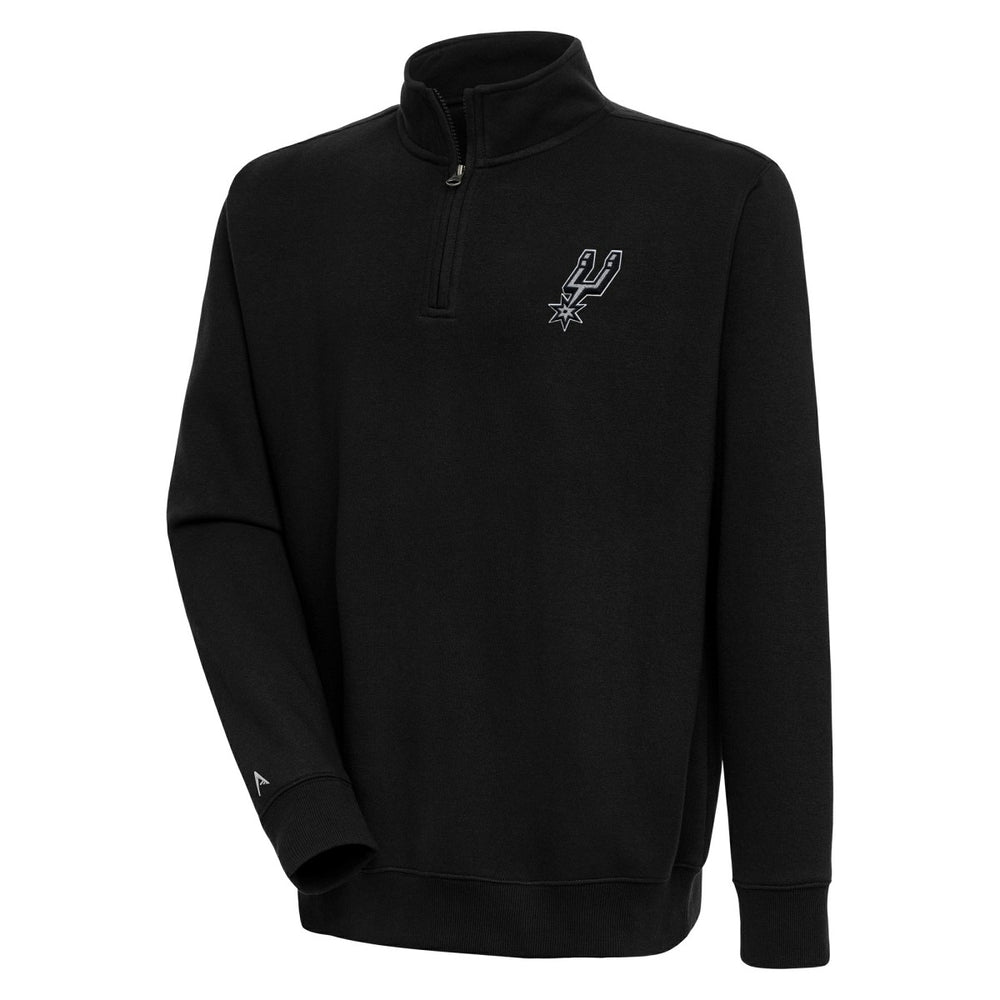San Antonio Spurs Antigua Victory Quarter-Zip Pullover Top