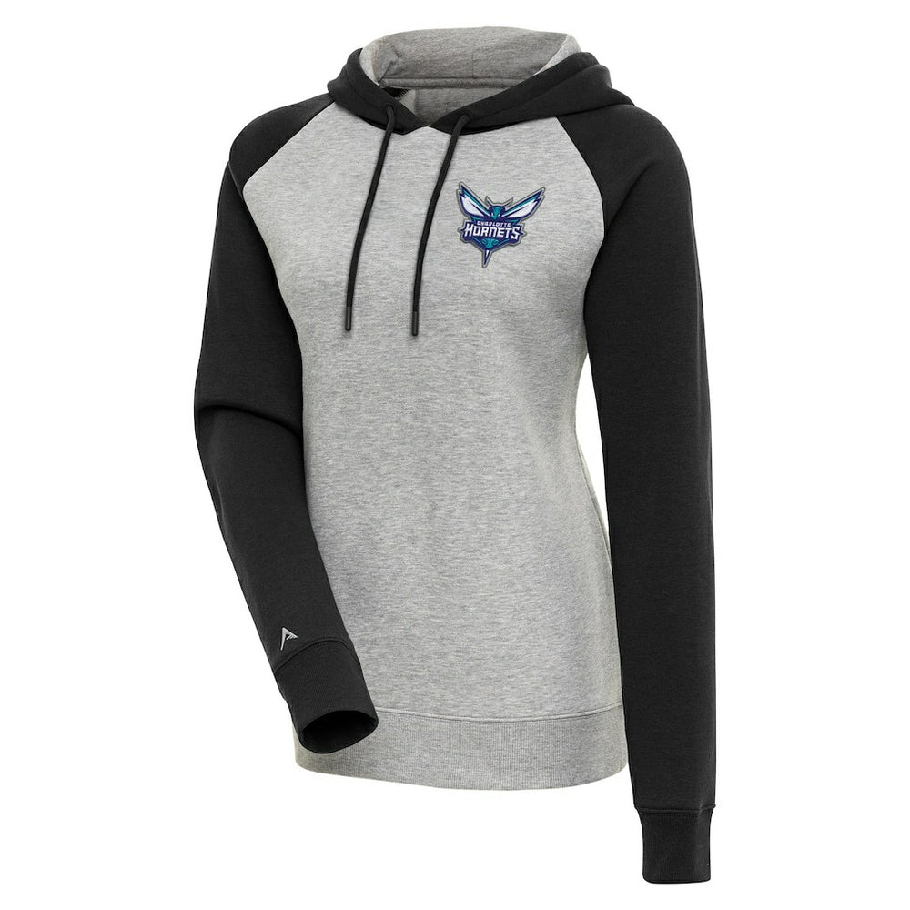 Charlotte Hornets Antigua Women's Victory Raglan Sleeve Pullover Hoodie