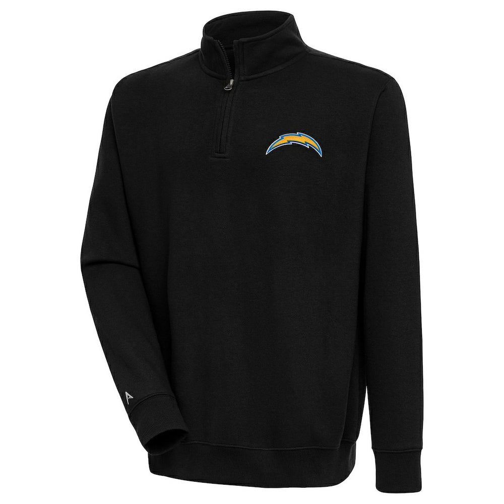 Antigua Victory Quarter-Zip Pullover Top - Los Angeles Chargers Pullover