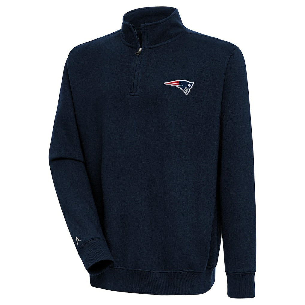 Antigua Victory Quarter-Zip Pullover Top - New England Patriots Pullover