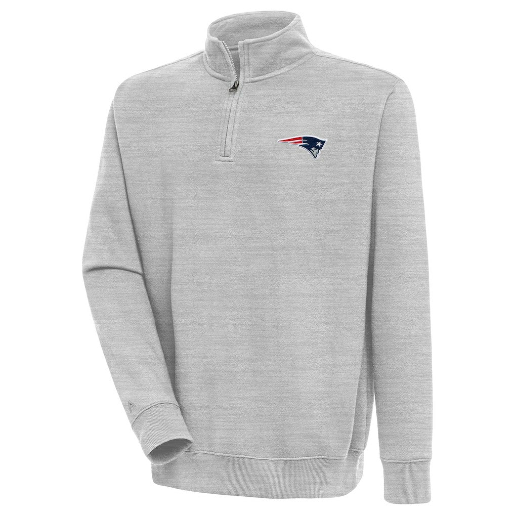 Antigua Victory Quarter-Zip Pullover Top - New England Patriots Pullover