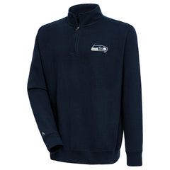 Antigua Victory Quarter-Zip Pullover Top - Seattle Seahawks Pullover