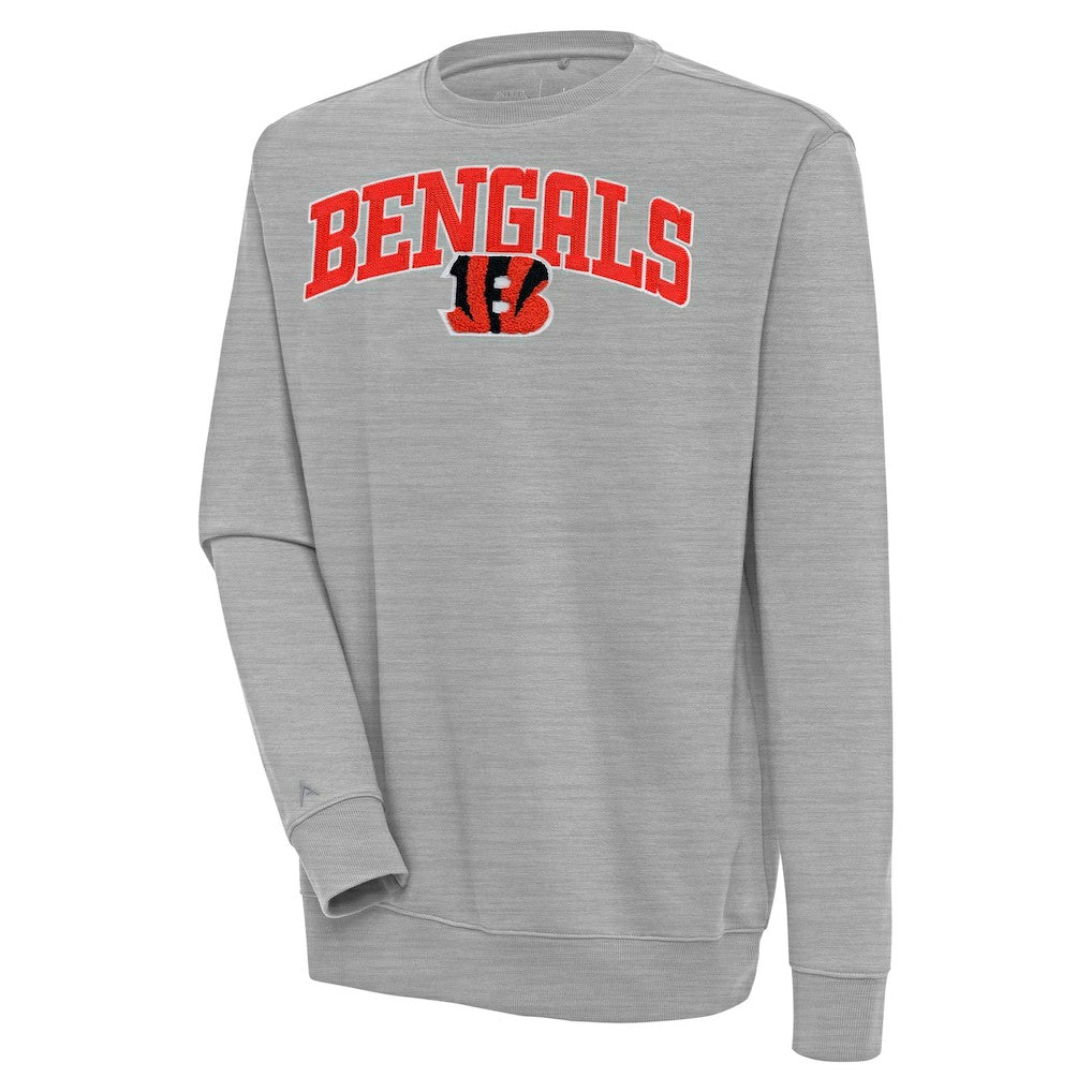 Antigua Victory Chenille Pullover Sweatshirt - Cincinnati Bengals Pullover