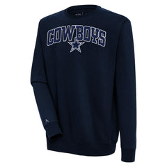 Antigua Victory Chenille Pullover Sweatshirt - Dallas Cowboys Pullover