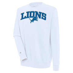 Antigua Victory Chenille Pullover Sweatshirt - Detroit Lions Pullover