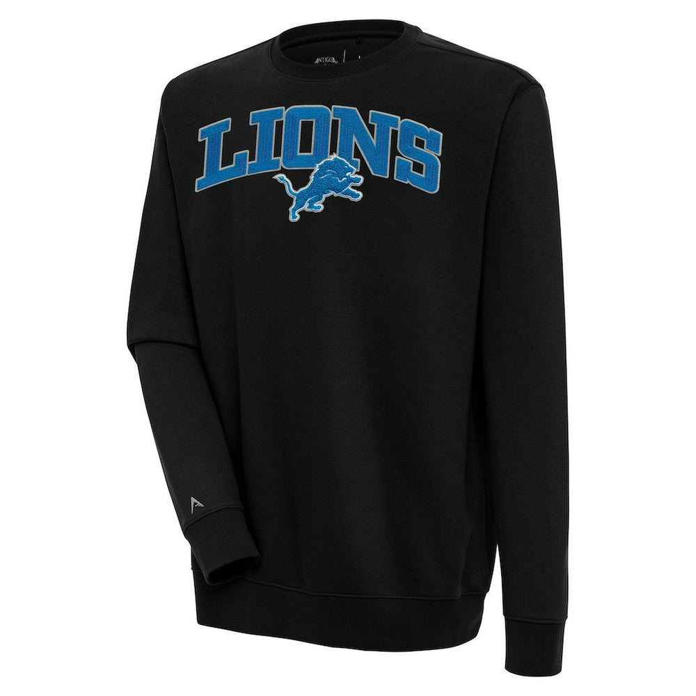 Antigua Victory Chenille Pullover Sweatshirt - Detroit Lions Pullover