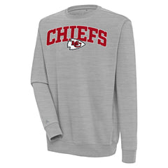 Antigua Victory Chenille Pullover Sweatshirt - Kansas City Chiefs Pullover