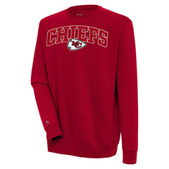 Antigua Victory Chenille Pullover Sweatshirt - Kansas City Chiefs Pullover
