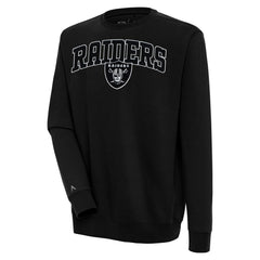 Antigua Victory Chenille Pullover Sweatshirt - Las Vegas Raiders Pullover