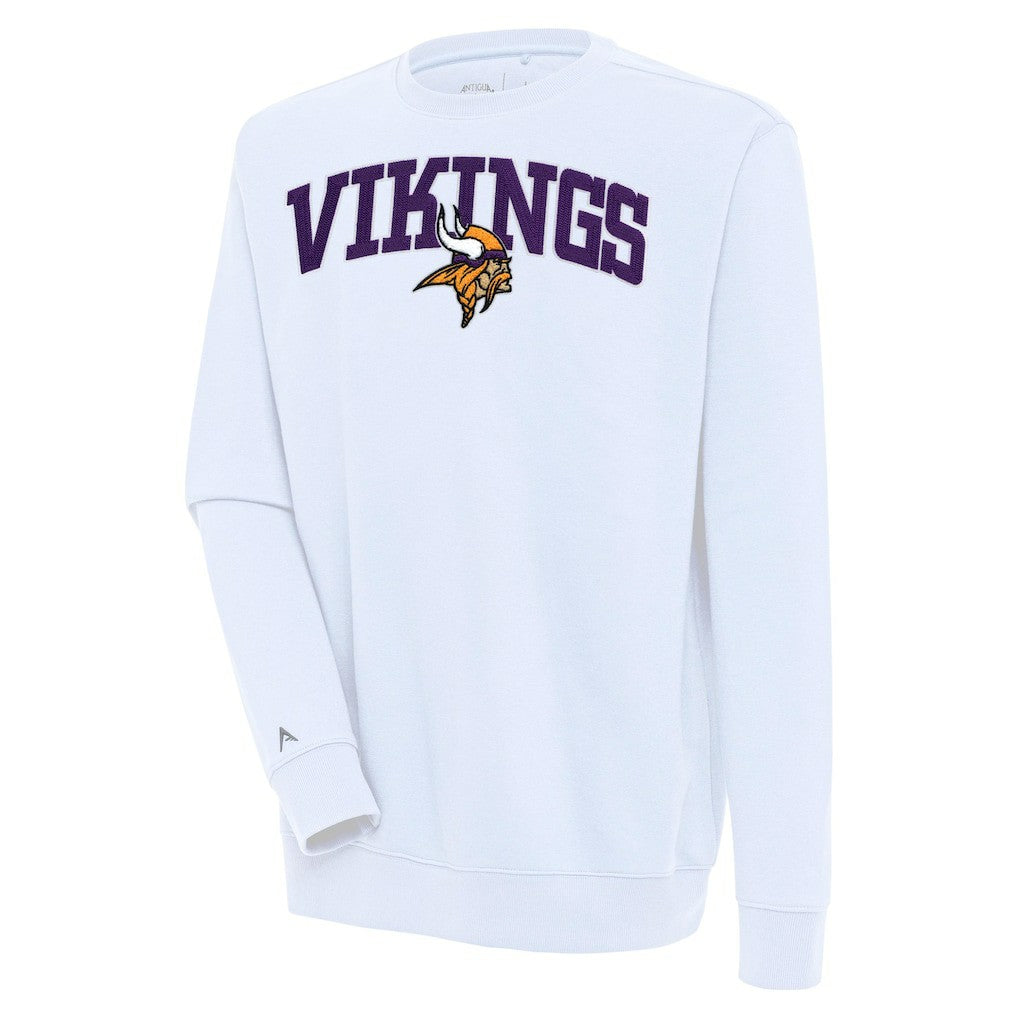 Antigua Victory Chenille Pullover Sweatshirt - Minnesota Vikings Pullover
