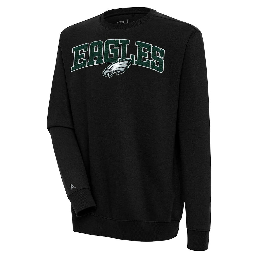Antigua Victory Chenille Pullover Sweatshirt - Philadelphia Eagles Pullover