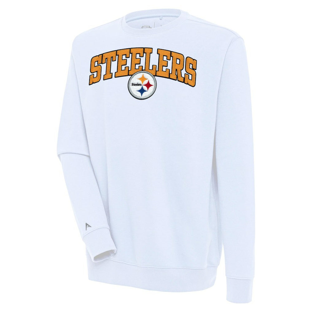 Antigua Victory Chenille Pullover Sweatshirt - Pittsburgh Steelers Pullover