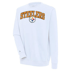 Antigua Victory Chenille Pullover Sweatshirt - Pittsburgh Steelers Pullover