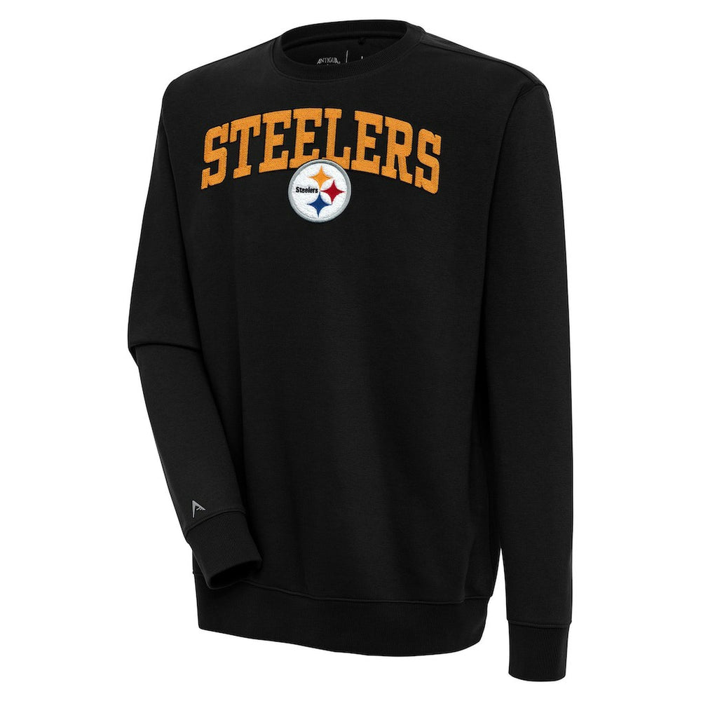 Antigua Victory Chenille Pullover Sweatshirt - Pittsburgh Steelers Pullover