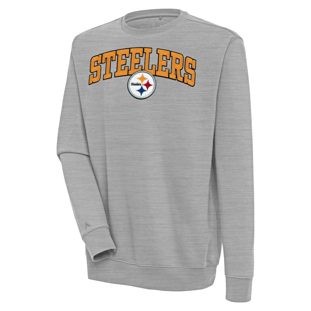 Antigua Victory Chenille Pullover Sweatshirt - Pittsburgh Steelers Pullover