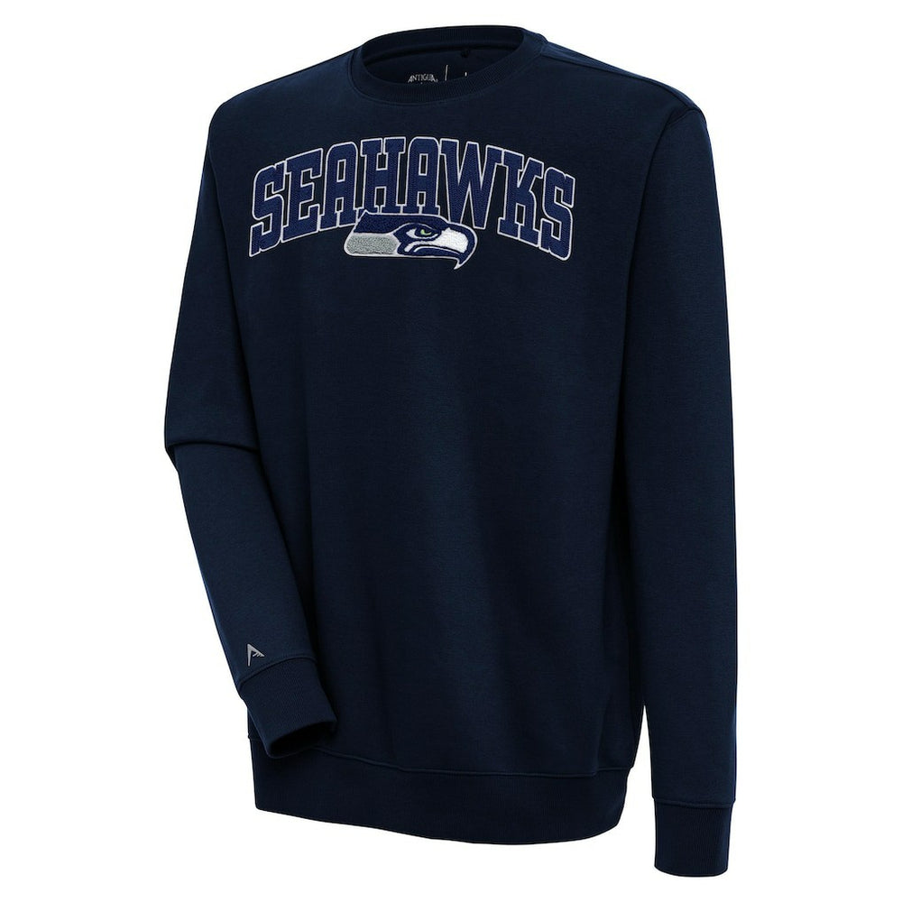 Antigua Victory Chenille Pullover Sweatshirt - Seattle Seahawks Pullover