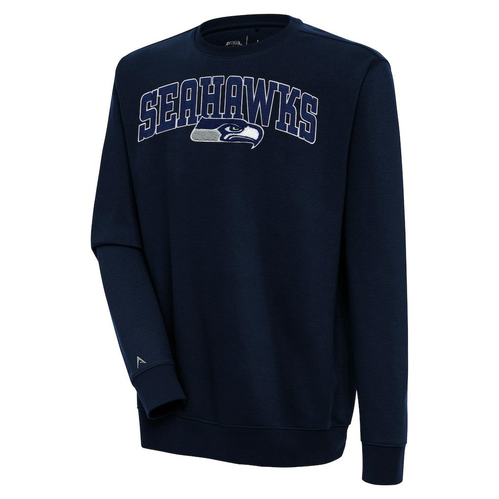 Antigua Victory Chenille Pullover Sweatshirt - Seattle Seahawks Pullover