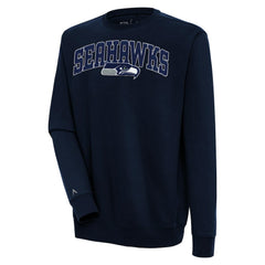 Antigua Victory Chenille Pullover Sweatshirt - Seattle Seahawks Pullover