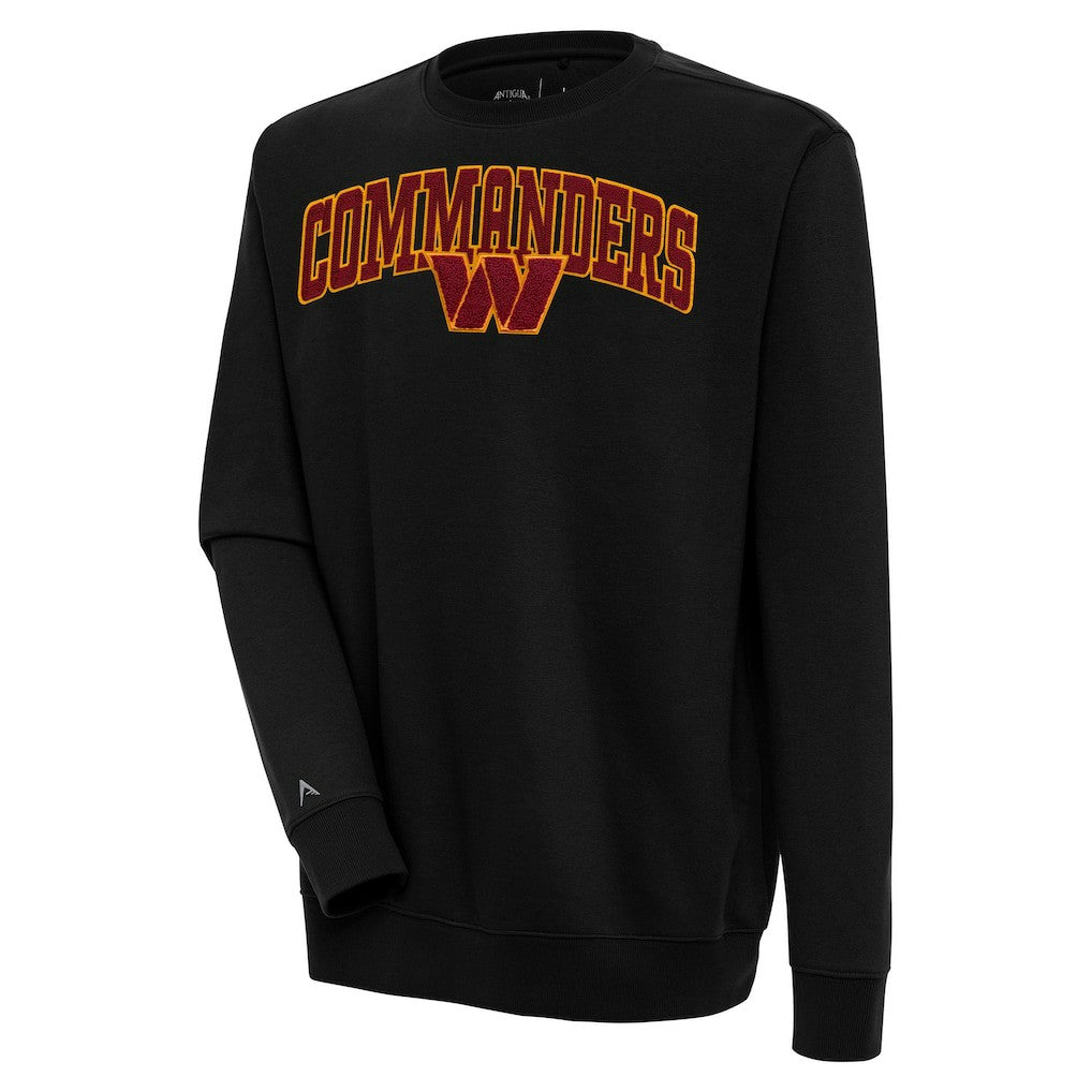 Antigua Victory Chenille Pullover Sweatshirt - Washington Commanders Pullover