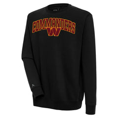Antigua Victory Chenille Pullover Sweatshirt - Washington Commanders Pullover