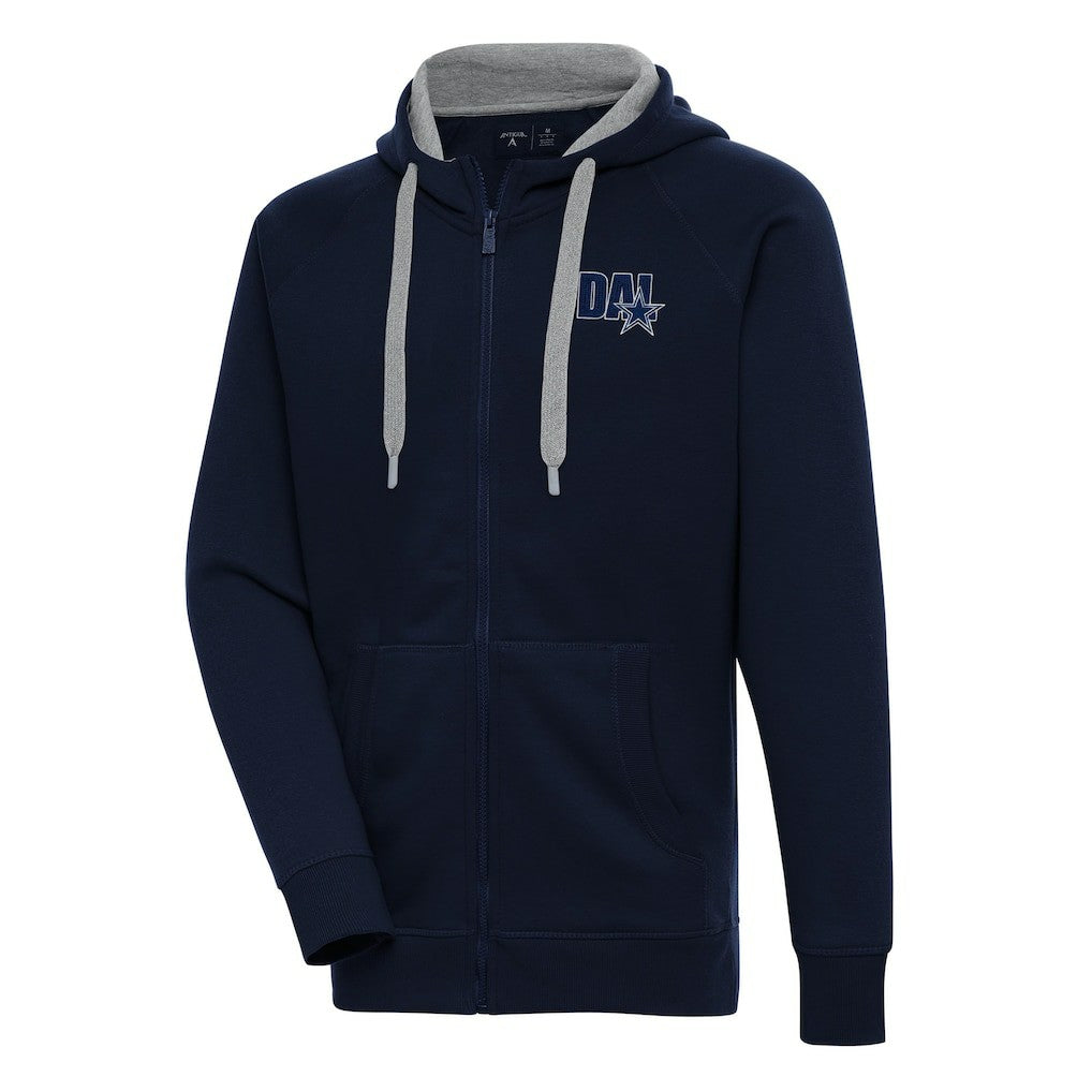 Antigua Victory Full-Zip Hoodie - Dallas Cowboys Hoodies