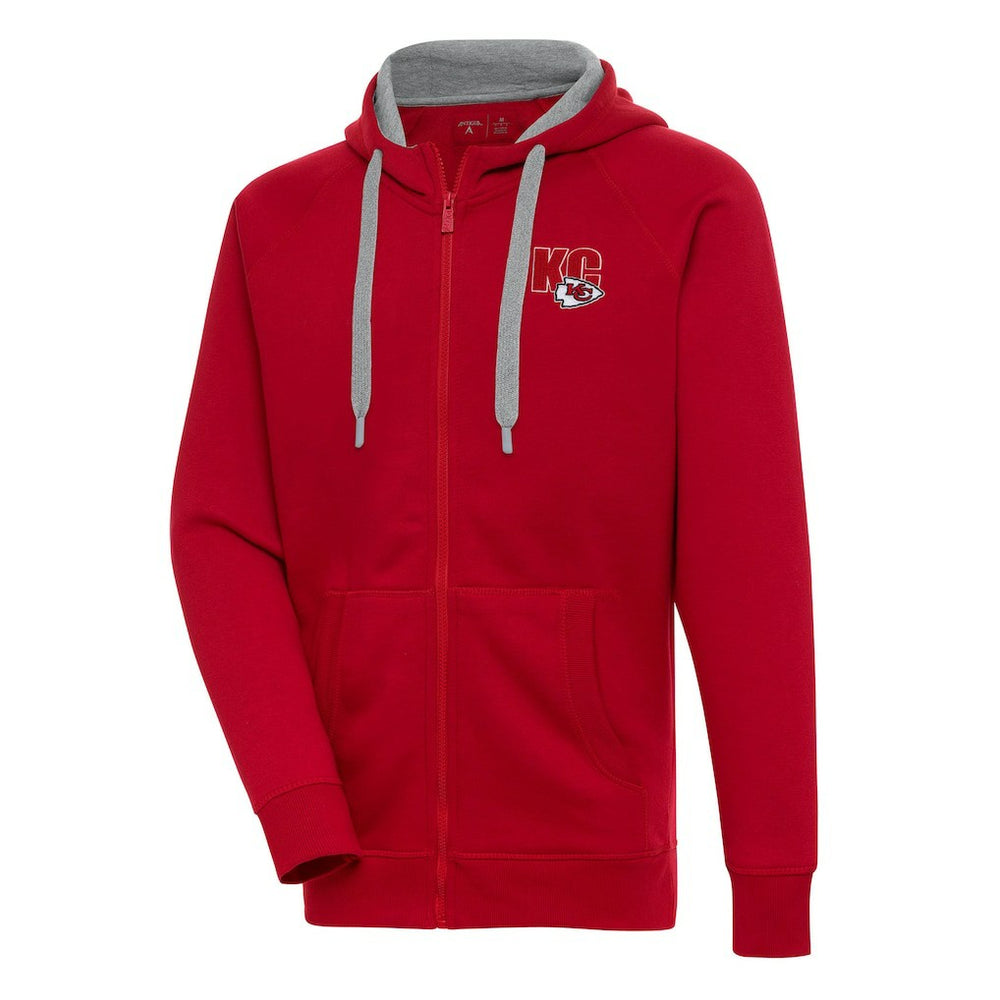 Antigua Victory Full-Zip Hoodie - Kansas City Chiefs Hoodies
