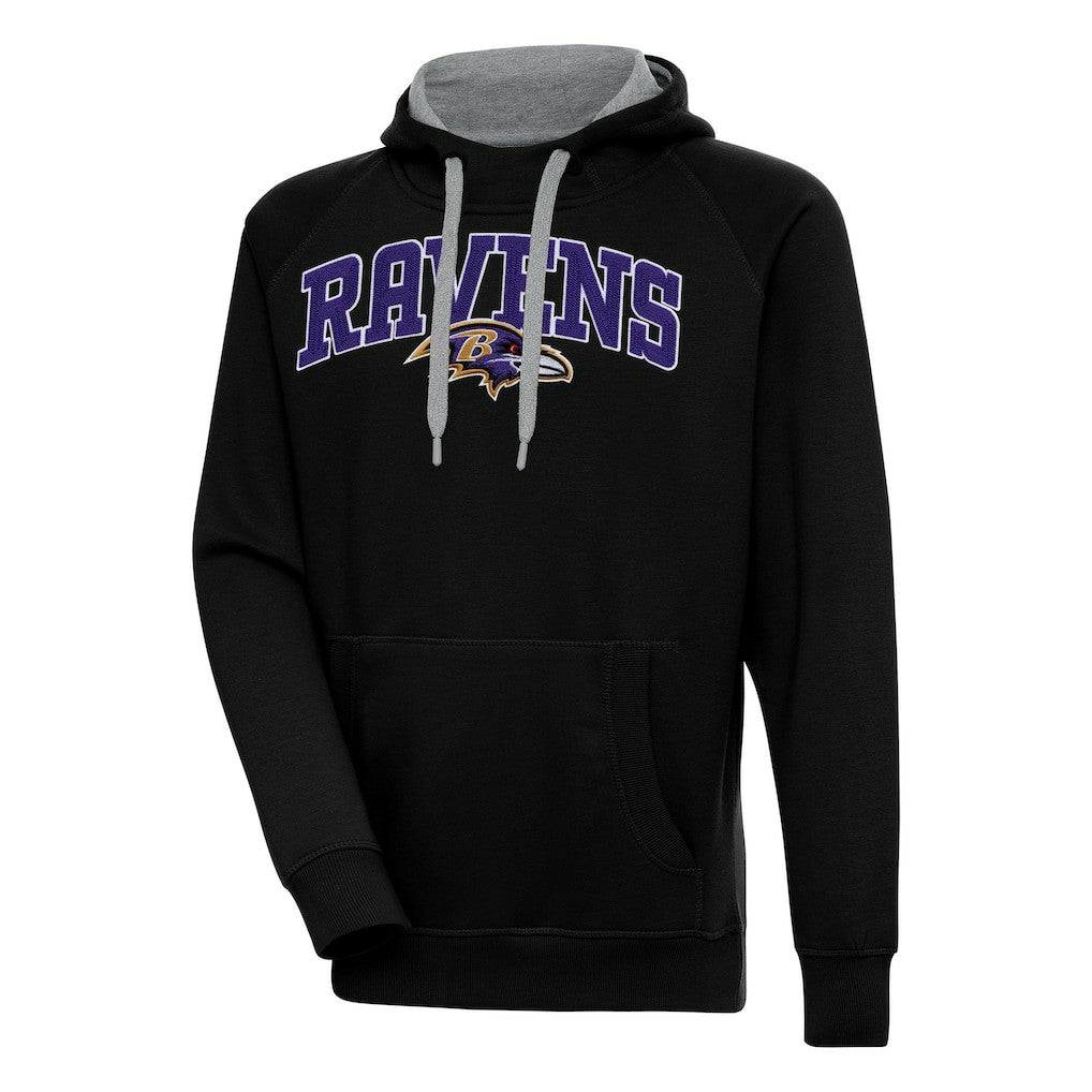 Antigua Victory Pullover Hoodie - Baltimore Ravens Hoodies