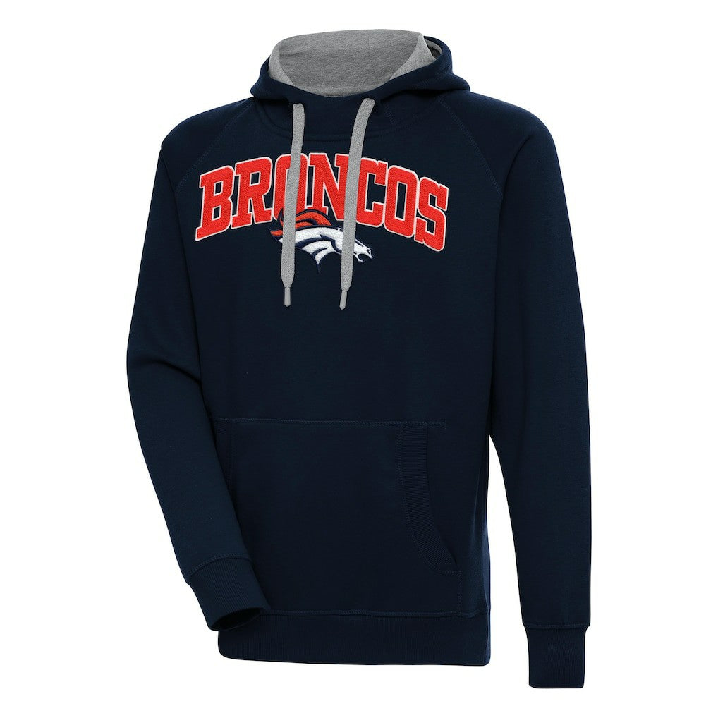 Antigua Victory Pullover Hoodie - Denver Broncos Hoodies
