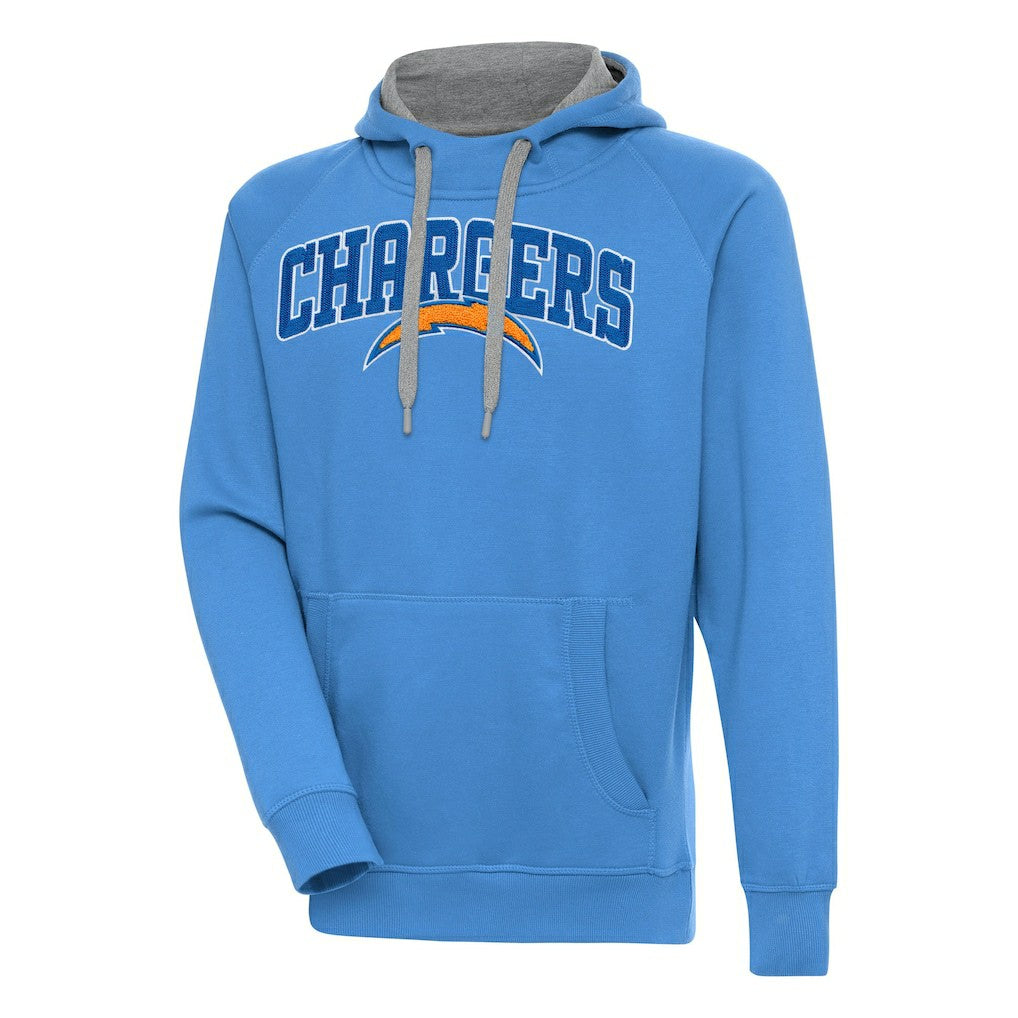 Antigua Victory Pullover Hoodie - Los Angeles Chargers Hoodies