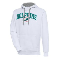 Antigua Victory Pullover Hoodie - Miami Dolphins Hoodies