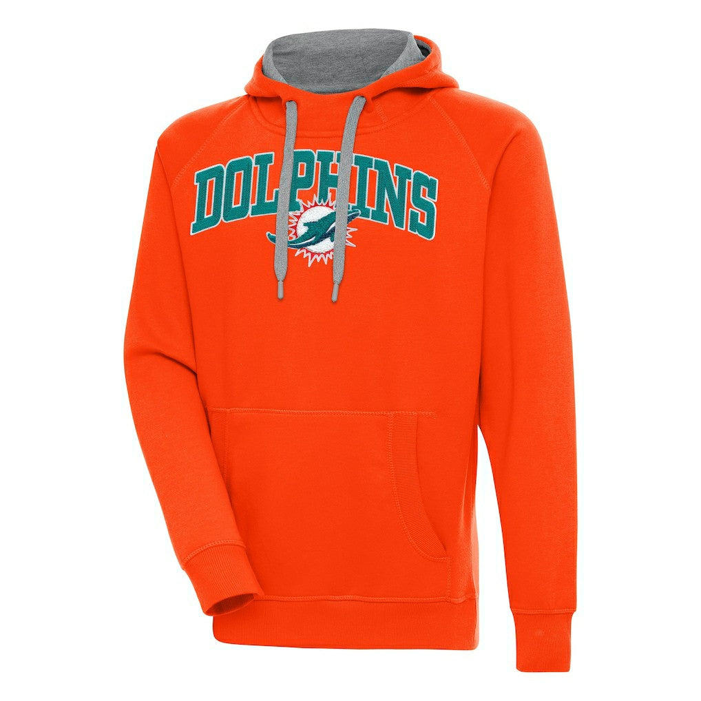 Antigua Victory Pullover Hoodie - Miami Dolphins Hoodies