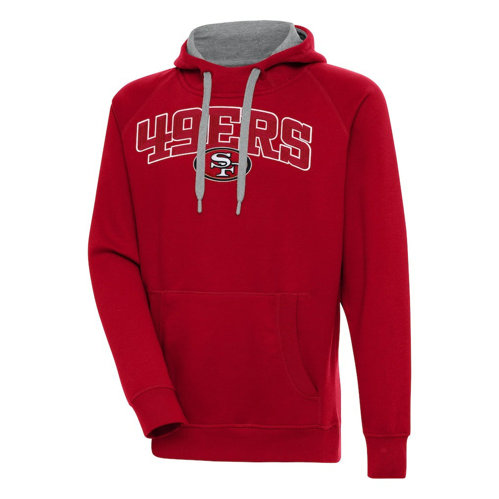 Antigua Victory Pullover Hoodie - San Francisco 49ers Hoodies