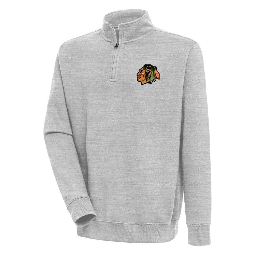 NHL Chicago Blackhawks Antigua Victory Quarter-Zip Pullover Top