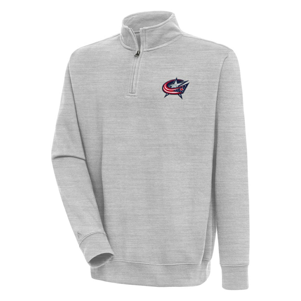 NHL Columbus Blue Jackets Antigua Victory Quarter-Zip Pullover Top
