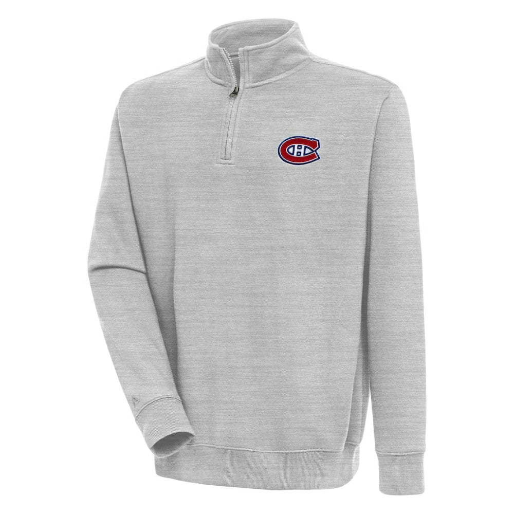 NHL Montreal Canadiens Antigua Victory Quarter-Zip Pullover Top