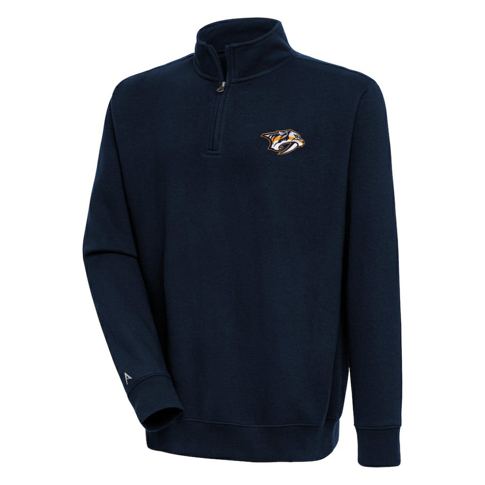 NHL Nashville Predators Antigua Victory Quarter-Zip Pullover Top