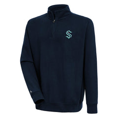 NHL Seattle Kraken Antigua Victory Quarter-Zip Pullover Top