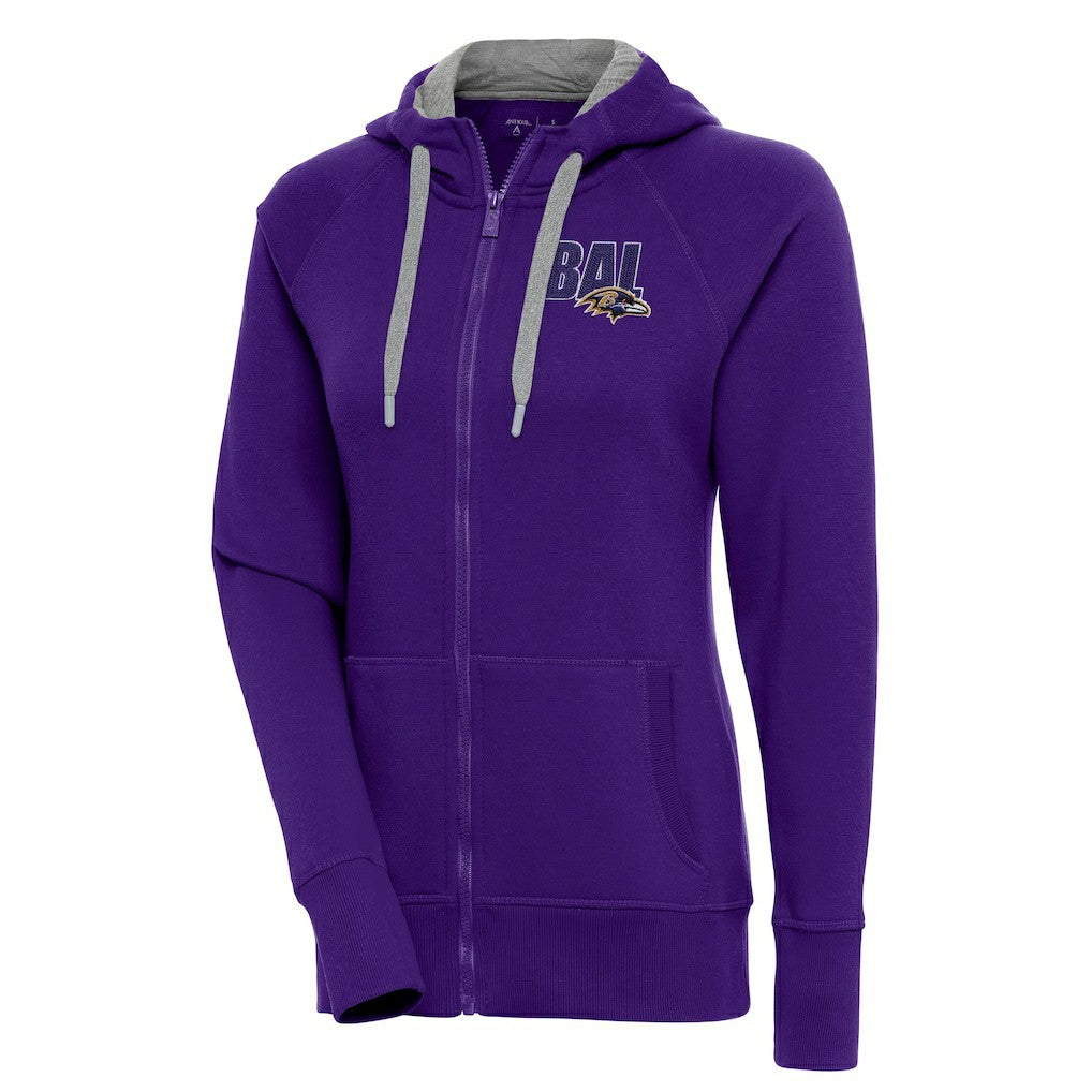 Antigua Women's Victory Full-Zip Hoodie - Baltimore Ravens Hoodies