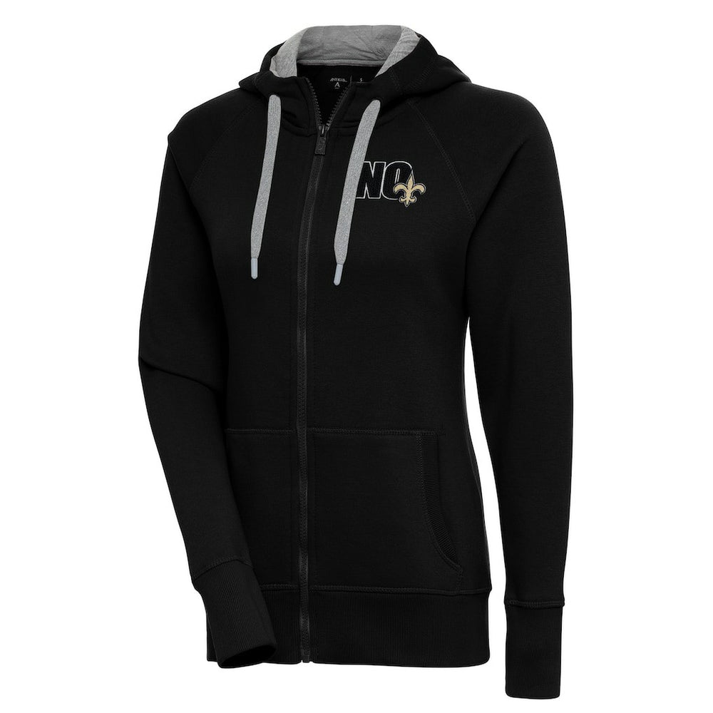 Antigua Women's Victory Full-Zip Hoodie - New Orleans Saints Hoodies