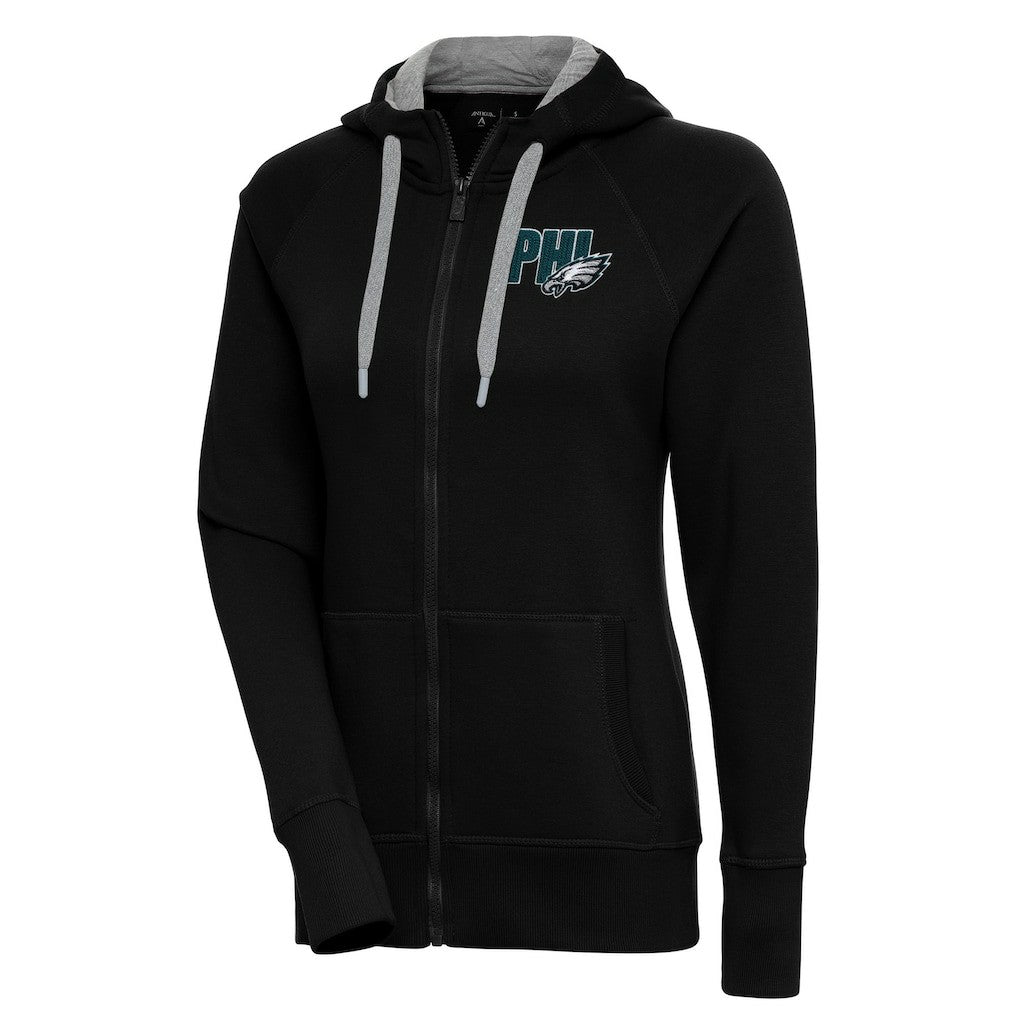 Antigua Women's Victory Full-Zip Hoodie - Philadelphia Eagles Hoodies