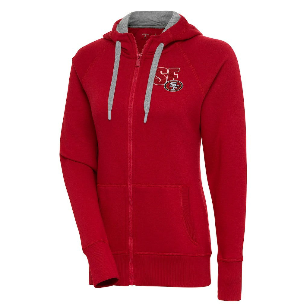 Antigua Women's Victory Full-Zip Hoodie - San Francisco 49ers Hoodies