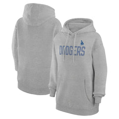 Gray Los Angeles Dodgers G-III 4Her by Carl Banks Women's Dot Print Pullover Hoodie