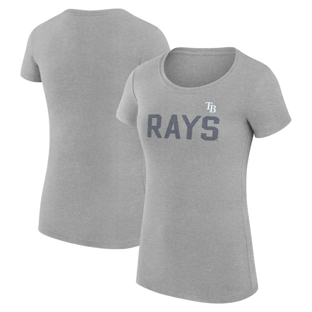 Gray Tampa Bay Rays G-III 4Her by Carl Banks Women's Super-Slim Fit Lightweight Dot Print T-Shirt