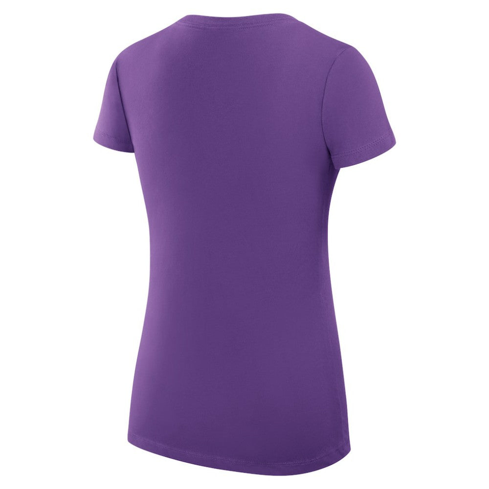 Purple Colorado Rockies G-III 4Her by Carl Banks Women's Super-Slim Fit Lightweight Dot Print V-Neck T-Shirt