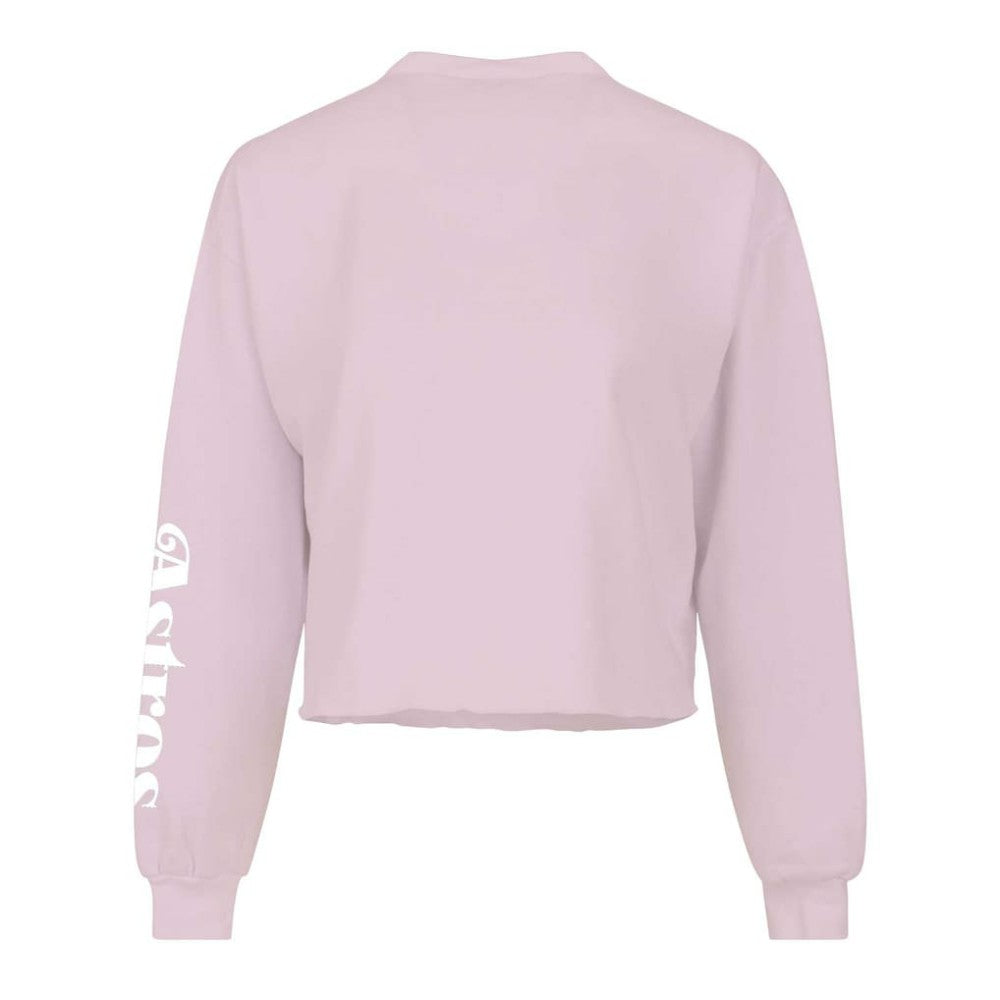 Pink Houston Astros Fanatics Women's Cropped Slouchy Long Sleeve T-Shirt