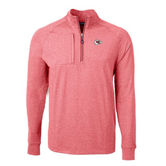 Cutter & Buck Big & Tall Adapt Eco Knit Quarter-Zip Pullover Top - Kansas City Chiefs Pullover