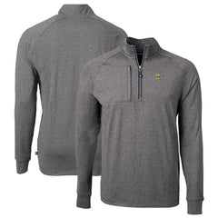 Cutter & Buck Big & Tall Adapt Eco Knit Quarter-Zip Pullover Top - Minnesota Vikings Pullover