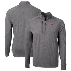 Cutter & Buck Big & Tall Adapt Eco Knit Quarter-Zip Pullover Top - Washington Commanders Pullover