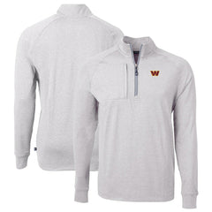 Cutter & Buck Big & Tall Adapt Eco Knit Quarter-Zip Pullover Top - Washington Commanders Pullover