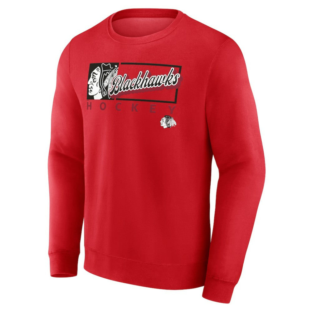 NHL Chicago Blackhawks Fanatics Focus Fleece Pullover Sweatshirt